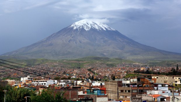 El Misti volcano, seen from  Arequipa.
