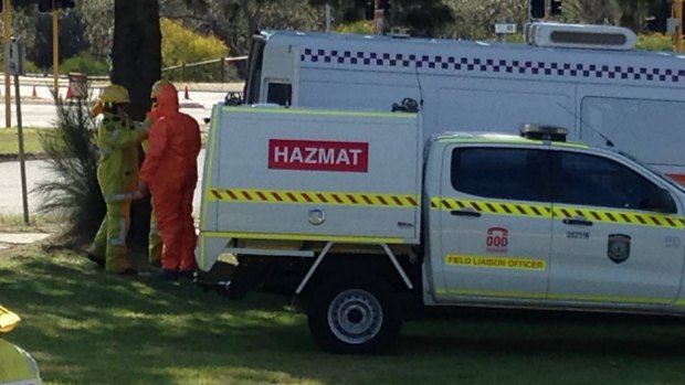 Emergency services are attending a chemical spill on the corner of Alexander Dr and Beach Rd in Mirrabooka.  