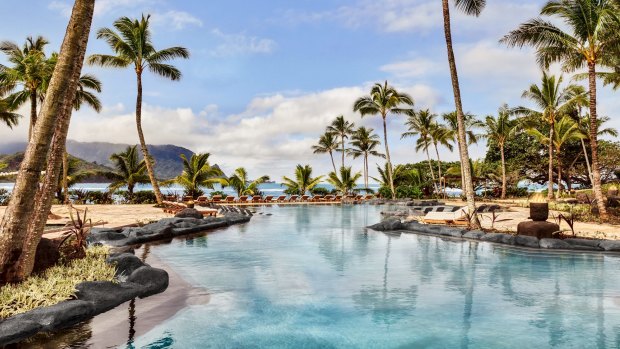 The new 1 Hotel Hanalei Bay lies in Princeville, a 3642-hectare resort town in the lush north of Kauai island.