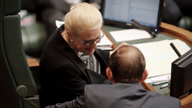 Prime Minister Tony Abbott said on Friday that Speaker Bronwyn Bishop was a "very, very chastened person".