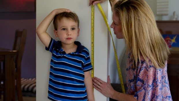 Measuring your child's height is a simple maths activity.
