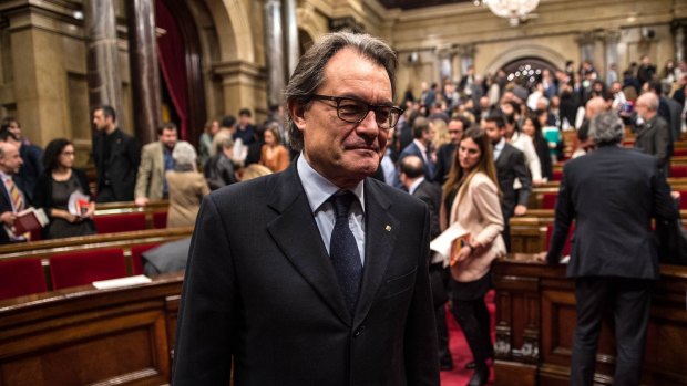 Artur Mas, president of the Catalan regional assembly, which has said it will ignore decisions of the Consitutional Court.