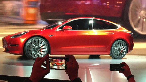 Optimism about the Model 3's prospects have contributed to a 53 per cent jump in its stock price this year.