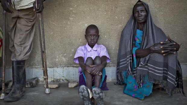 South Sudanese queuing for medical care at a clinic run by Medecins Sans Frontieres (Doctors Without Borders) set up in a school in South Sudan last year. 