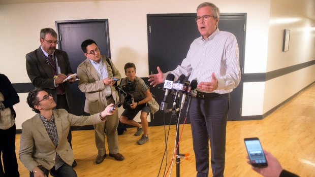 Republican presidential contender Jeb Bush in Nevada on Wednesday. 
