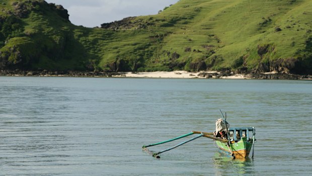 Deserted beaches on the southern shores of Lombok.