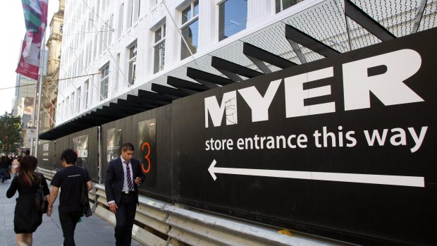 Myer's Bourke Street store.