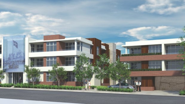 An artist's impression of the controversial Marvella Heights apartment project in Ballarat.