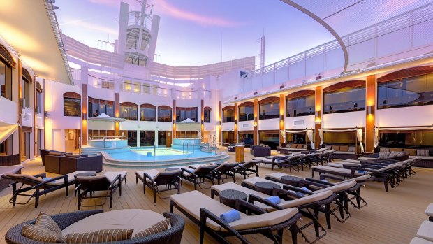 The Haven Courtyard on board Norwegian Epic.