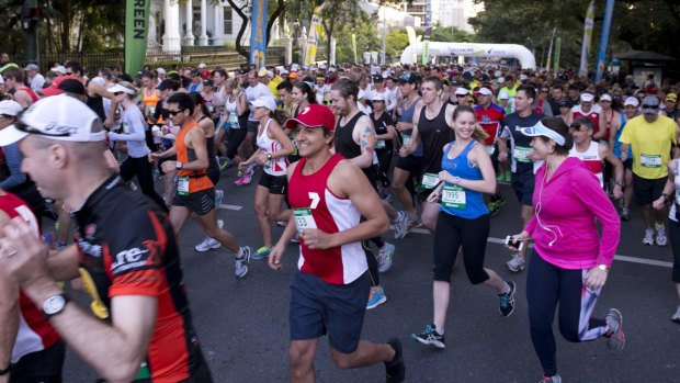 Runners in last year's event. 