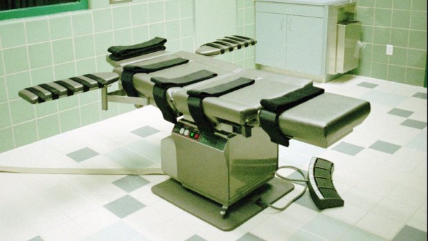 An execution chamber in the US state of Indiana.