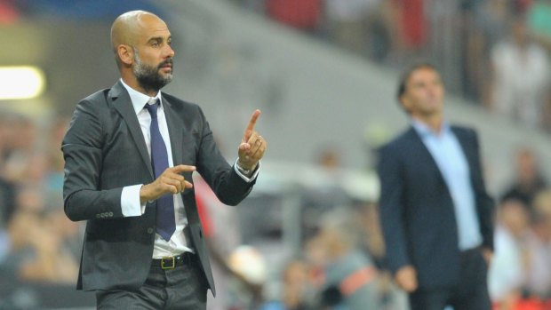 Rumoured move: Bayern coach Pep Guardiola could be headed to England.