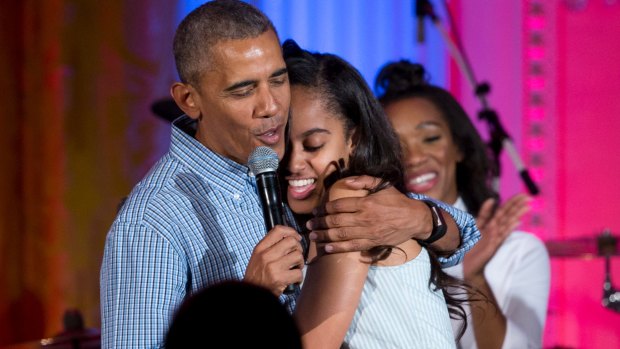 Malia Obama seems to back her father's policy decision.