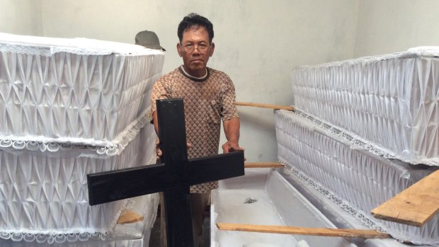 Java-Christian Church prepared 10 coffins for prisoners sentenced to death and awaiting execution in Indonesia last year.