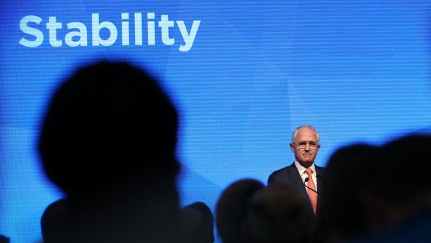 Prime Minister Malcolm Turnbull added a new word to his campaign slogan during the Coalition's formal launch in Sydney on Sunday.