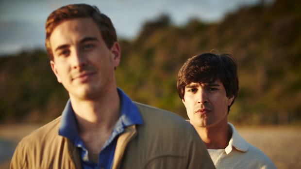 Turbulent times: Ryan Corr (left) and Craig Stott in <i>Holding The Man</i>.