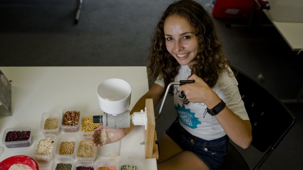 Canberra College student Kaliopi Notaras 17, has been participating in the National Youth Science Forum.