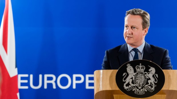British Prime Minister at an EU summit in Brussels on Tuesday.