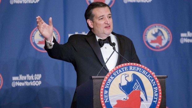 Senator Ted Cruz at the State Republican Gala in New York last week. 