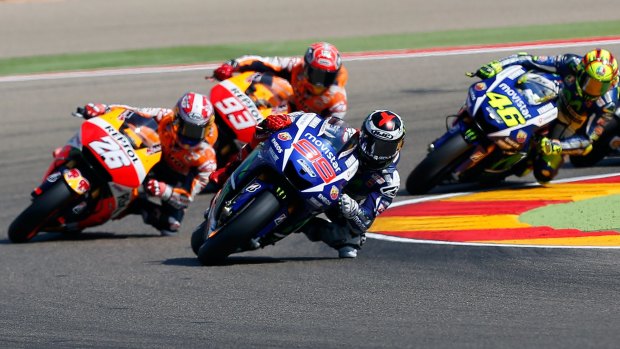 Tight contest: Jorge Lorenzo, Dani Pedrosa, Marc Marquez and Valentino Rossi have created a golden era for MotoGP, according to former champ Mick Doohan.
