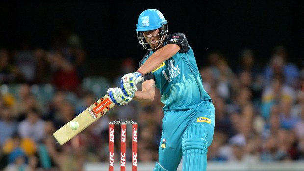 Big turnouts: Brisbane Heat captain Chris Lynn has thrilled the large crowds at the Gabba with his power hitting in the BBL.
