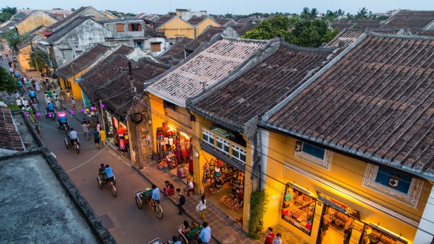 The streets of old town Hoi An, Vietnam.