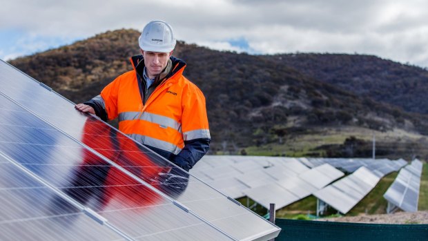 South of Canberra, the Royalla is one of the largest operational solar farms in Australia.