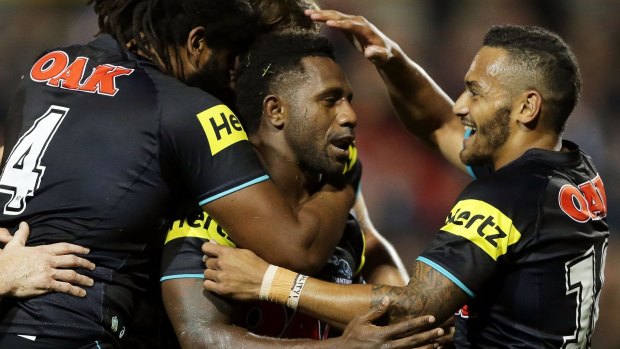 Borrowed time: Penrith hooker James Segeyaro appears to be on the outer at Penrith.