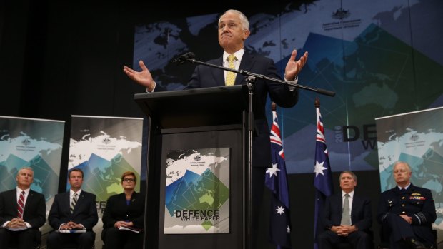 Prime Minister Malcolm Turnbull and Defence chiefs unveil the latest White Paper.