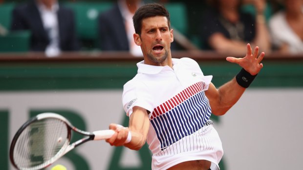 Battle of attrition: Novak Djokovic won his third round clash with Diego Schwartzman in five sets.