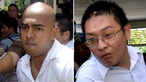 Myuran Sukumaran, left, and Andrew Chan.