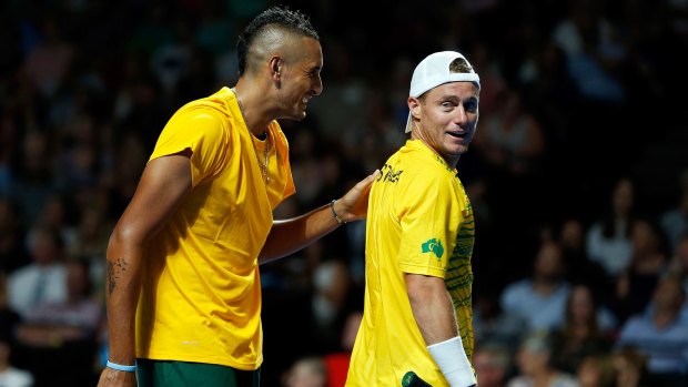 Davis Cup duty: Lleyton Hewitt wants Nick Kyrgios to get more Davis Cup experience to help him progress as a player.