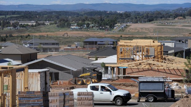 Wright, in Molonglo, being developed in 2013.
