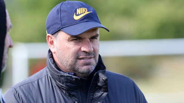 Lone wolf: Socceroos boss Ange Postecoglou is working on creating the 'Australian way' to play football.