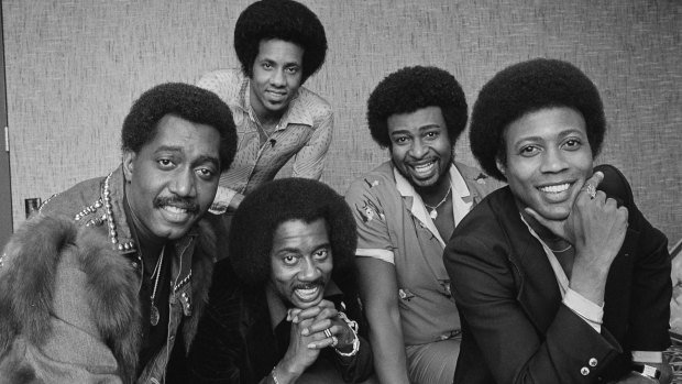 The Temptations in their heyday with Dennis Edwards, fourth left.