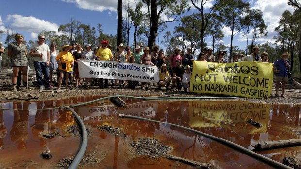 Gas companies face government and local opposition to onshore exploration plans.