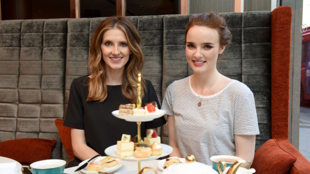 Kate Waterhouse (left) with Anna O'Byrne, who says playing Eliza Doolittle in <i>My Fair Lady</i> is "really, really challenging".