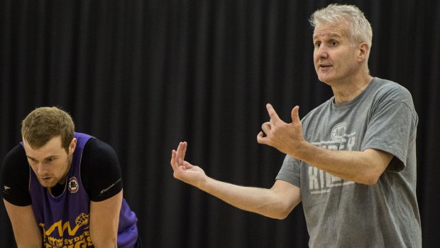 In charge: Gaze takes control at Kings training.