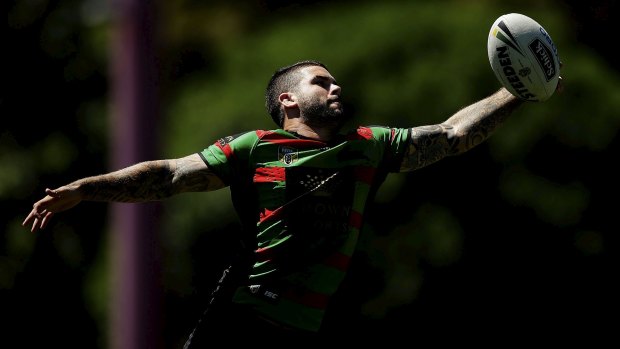 Working his way back to top form: Souths halfback Adam Reynolds.