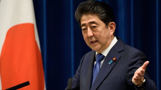 Japanese PM Shinzo Abe announced he'd dissolve parliament this week.