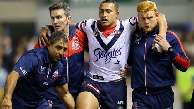 Grateful: Sio Suia Taukeiaho is on the mend after suffering a serious knee injury.