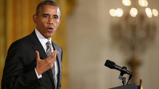 US President Barack Obama at the White House on Wednesday.