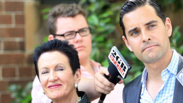 Call for an inquiry: Independent member for Sydney Alex Greenwich with Lord Mayor Clover Moore.