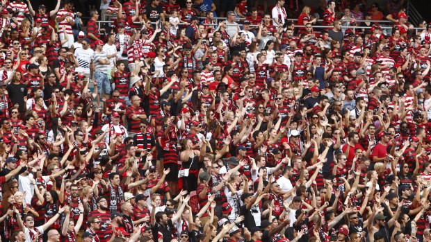 Loud and active: The Wanderers want to have standing room for their fans in the new stadium.