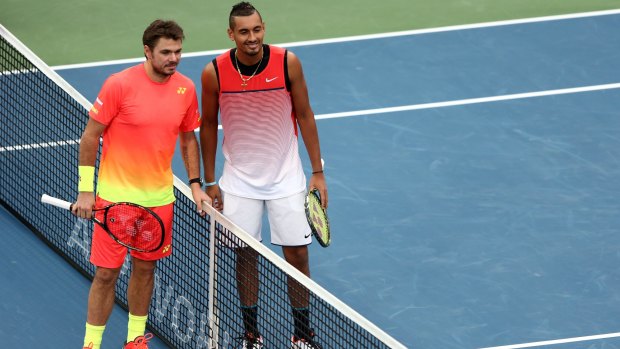 Return match: Stan Wawrinka and Nick Kyrgios meet for the first time since last year.  