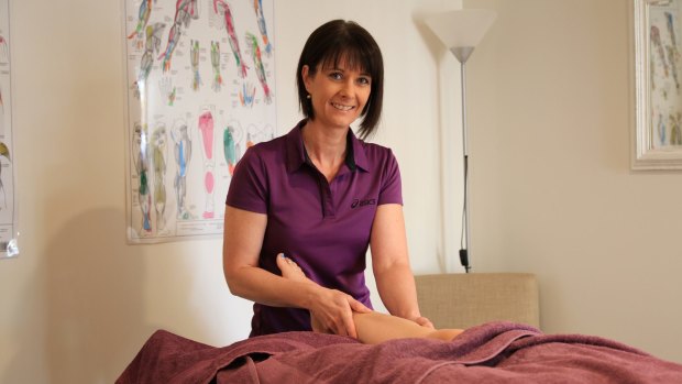 Remedial massage therapist Karin Radford is working towards a health science degree.