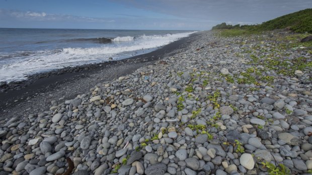 The beach of Saint-Andre, Reunion Island, where a Boeing 777 flaperon believed to have belonged to MH370 was found.