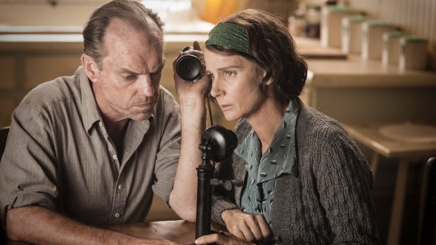 Hugo Weaving and Rachel Griffiths, as Desmond's conservative parents, are among  many Australian supporting actors.
