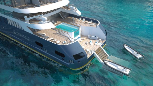 The new Blue Eye lounge will available on Ponant's fleet of four new luxury yachts.