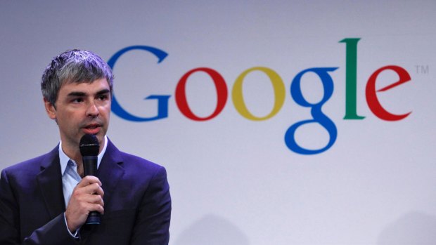 Google CEO Larry Page. 